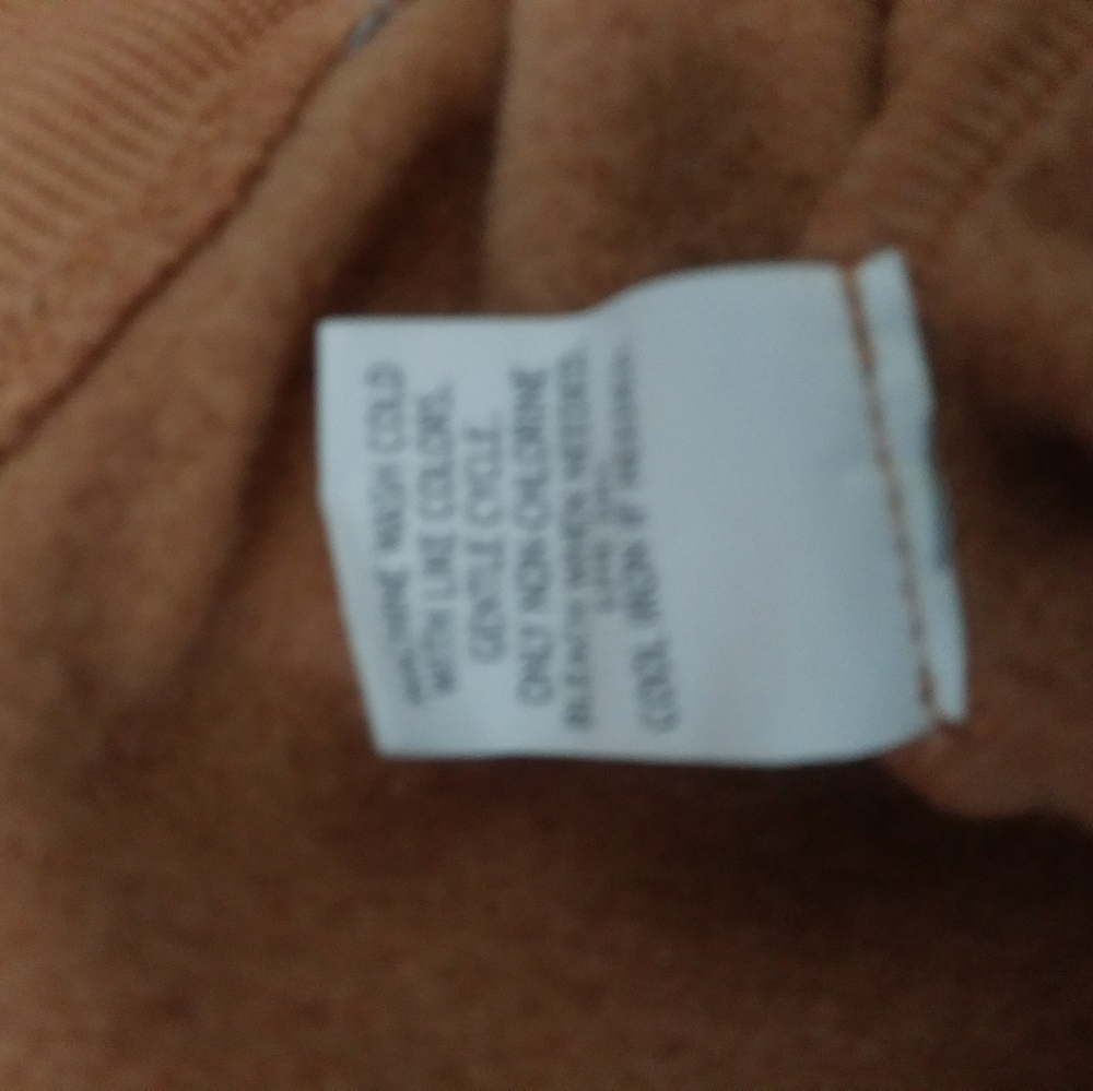 Vivra La Vie Dark Orange Hoodie Size M (USED) - Picture 4 of 4